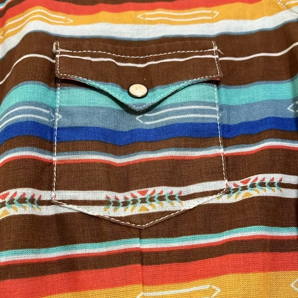 Womens Panhandle Rough Stock pearl snap shirt size medium - Picture 5 of 8